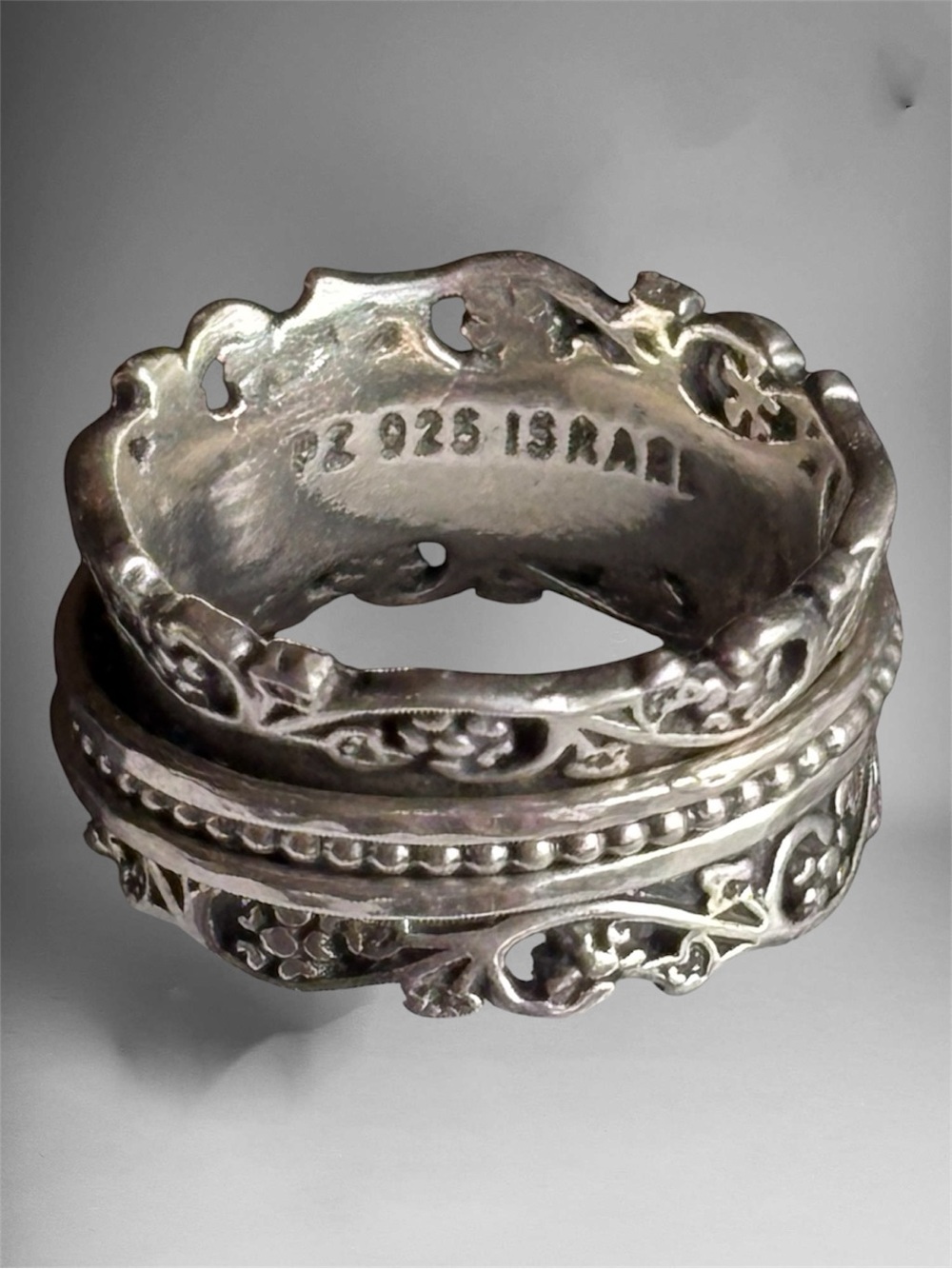 🌼Paz Israel Sterling Silver Spinner Ring